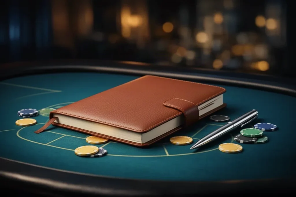 Ảnh minh hoạ cuốn sổ bìa da cho mục kinh nghiệm casino NEW88