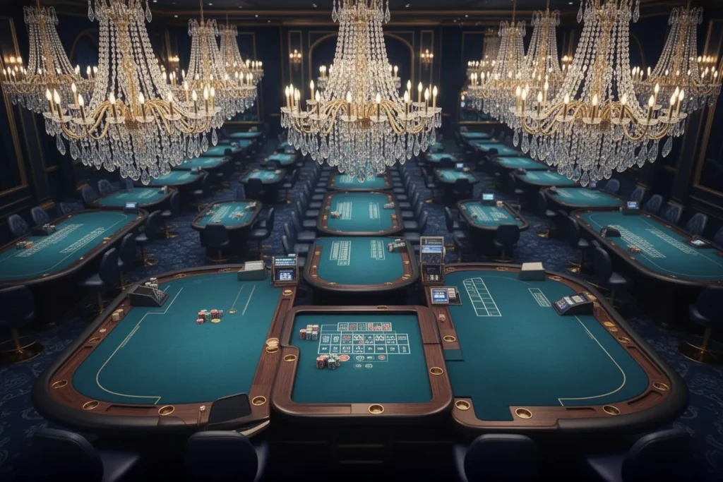 Ảnh minh hoạ sảnh casino cho mục tổng quan casino NEW88